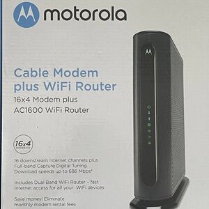 Motorola MG7550 Cable Modem Plus Wifi Router 16x4 Dual Band 686 Mbps